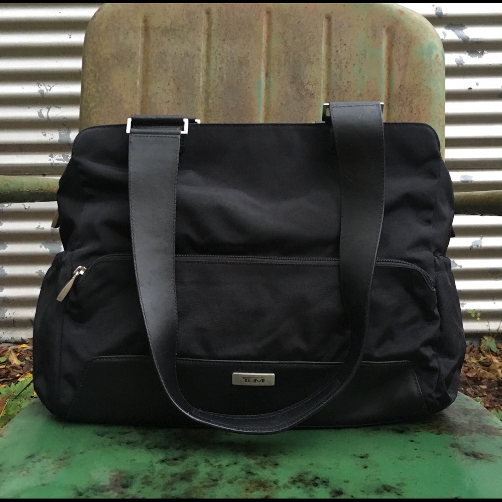 Tumi Black Diaper/Messenger Bag